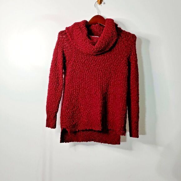 Liz Claiborne Women S Chunk Cowl Neck Long Sleeve Acrylic Blend Academia Sweater - Picture 2 of 8